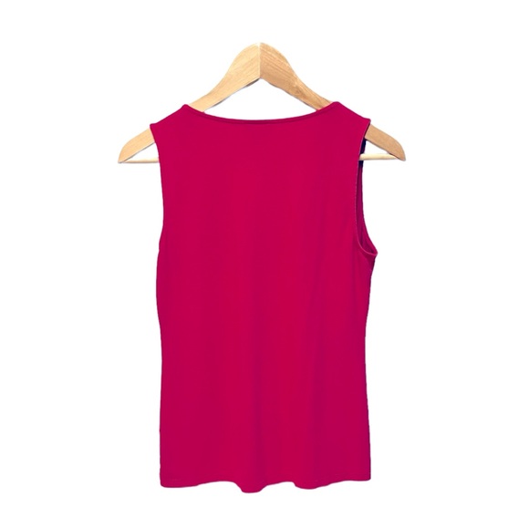 ANN TAYLOR sleeveless blouse, deep pink color, size small. - Picture 3 of 4